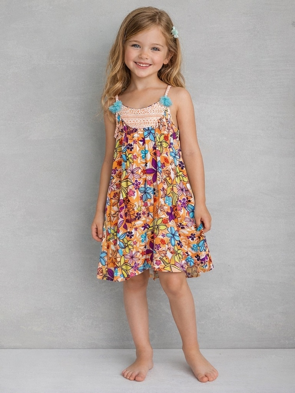 Disney Tropical Print Dress – Girls Size 7/8